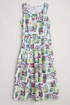 Belle Fit-And-Flare Midi Dress