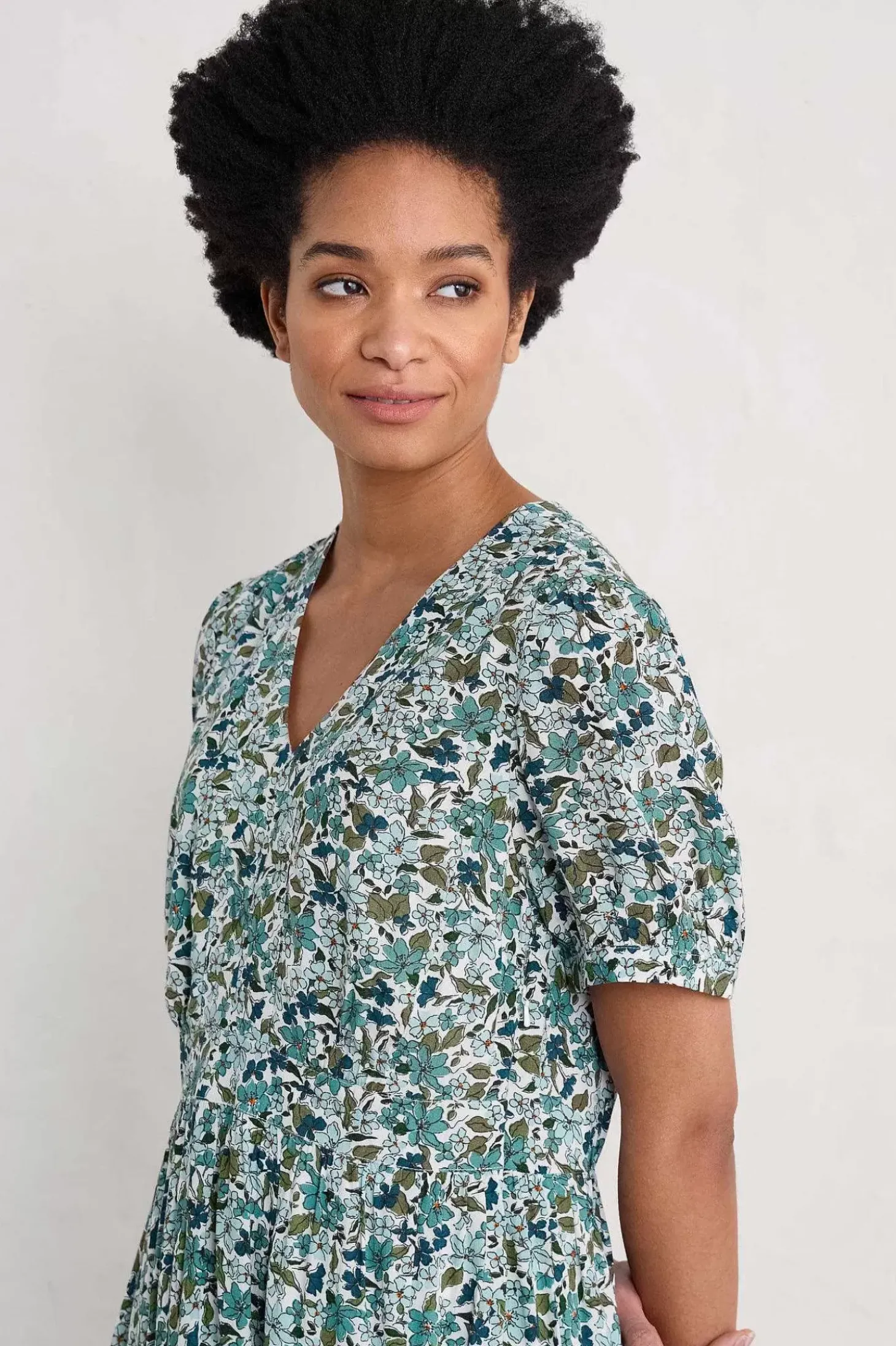 Birch Leaf Midaxi Tea Dress