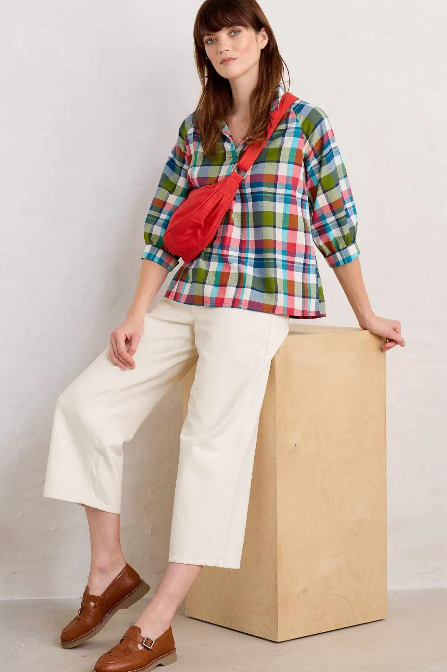 Bryn Checked Top