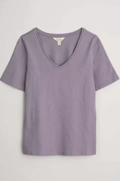 Burdock Organic Cotton V-Neck T-Shirt (Gots)