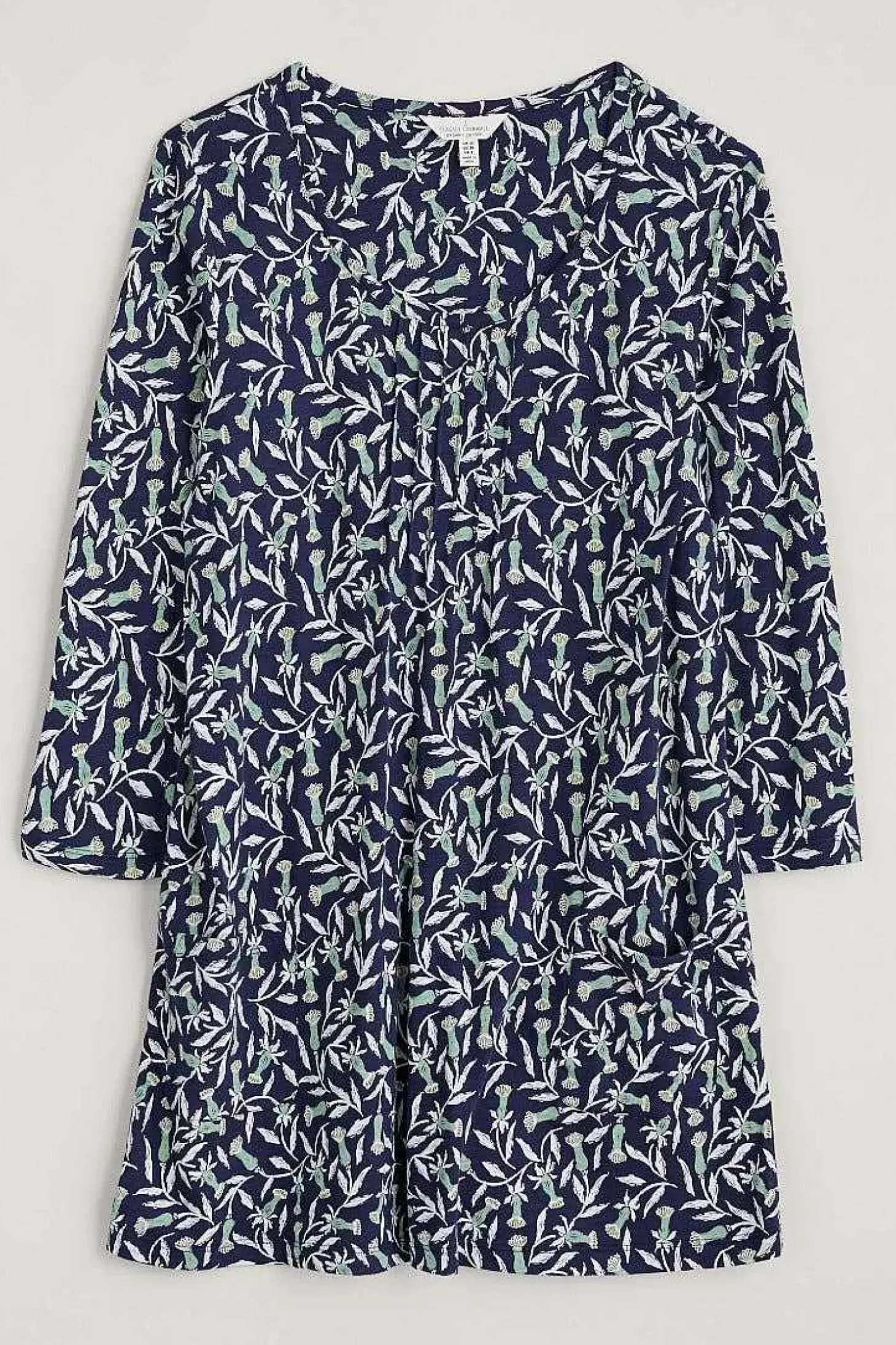 Busy Lizzy 3/4 Sleeve Slub Jersey Tunic