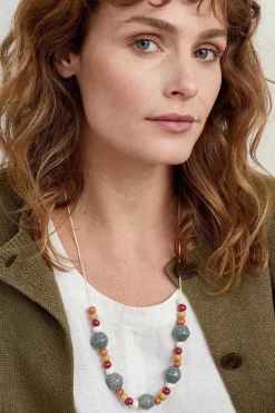Canna Ceramic Bead Necklace
