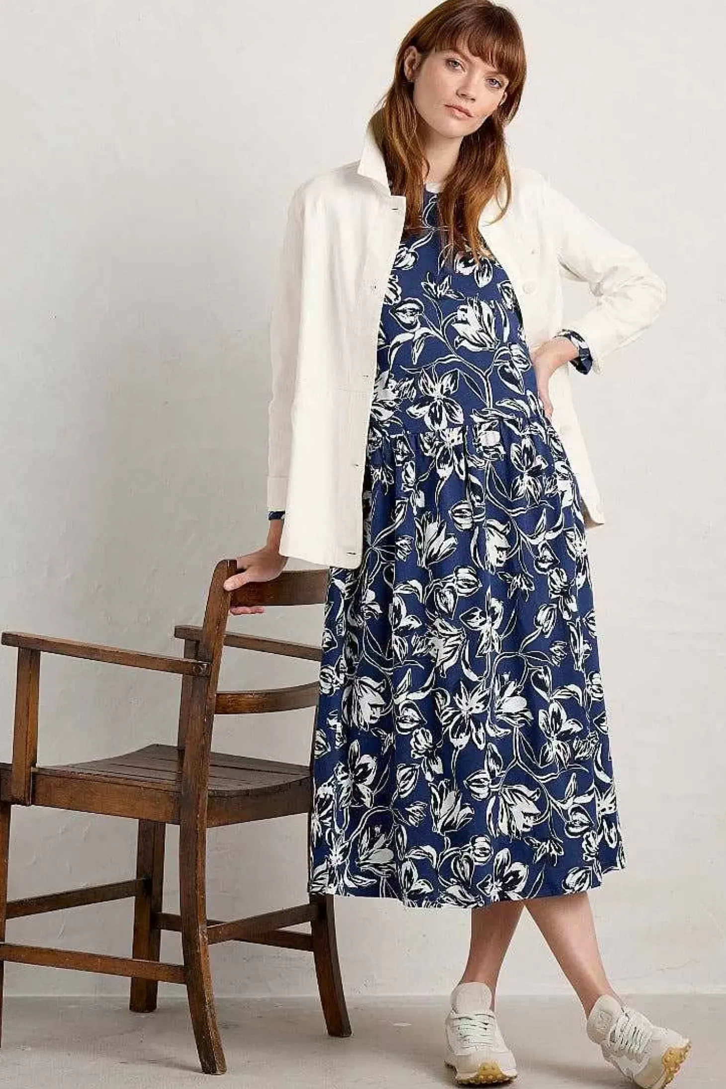 Cladonia Long Sleeve Jersey Dress