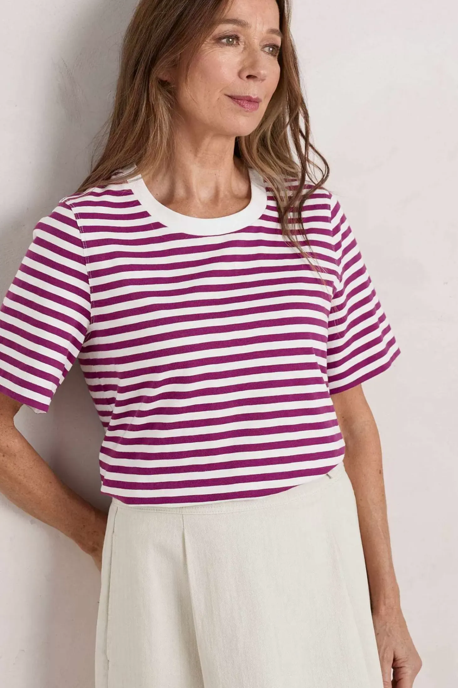 Copseland Striped Organic Cotton T-Shirt (Gots)