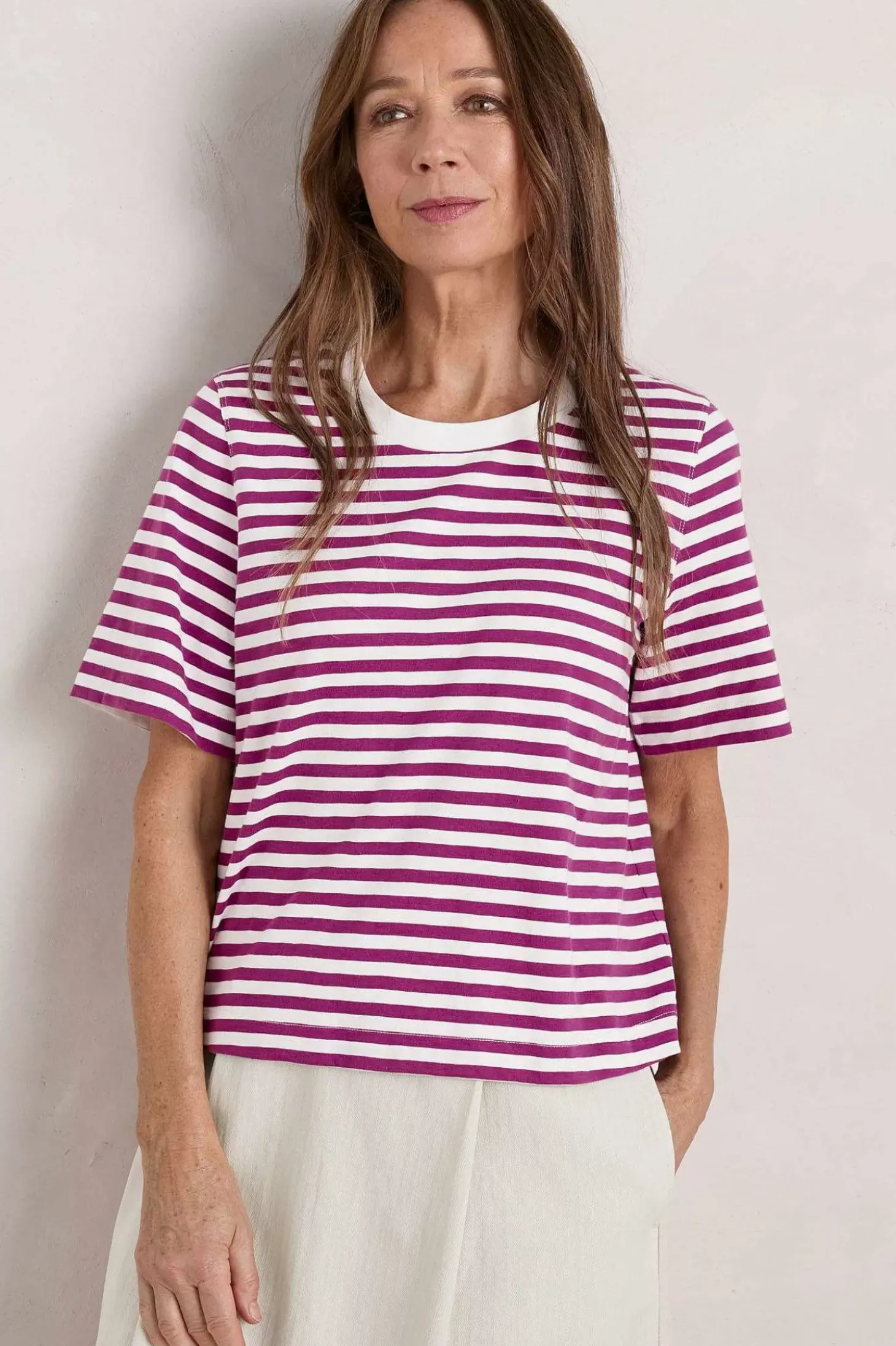 Copseland Striped Organic Cotton T-Shirt (Gots)