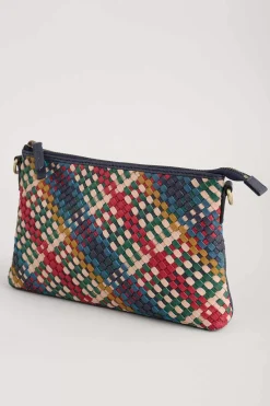 Crenvor Woven Leather Cross Body Bag