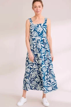 Deep Water Tiered Dress