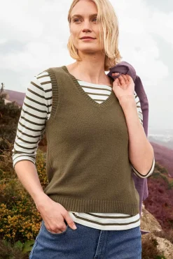 East View V-Neck Knitted Vest