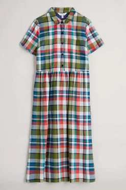 Fleet Checked Midi Dress