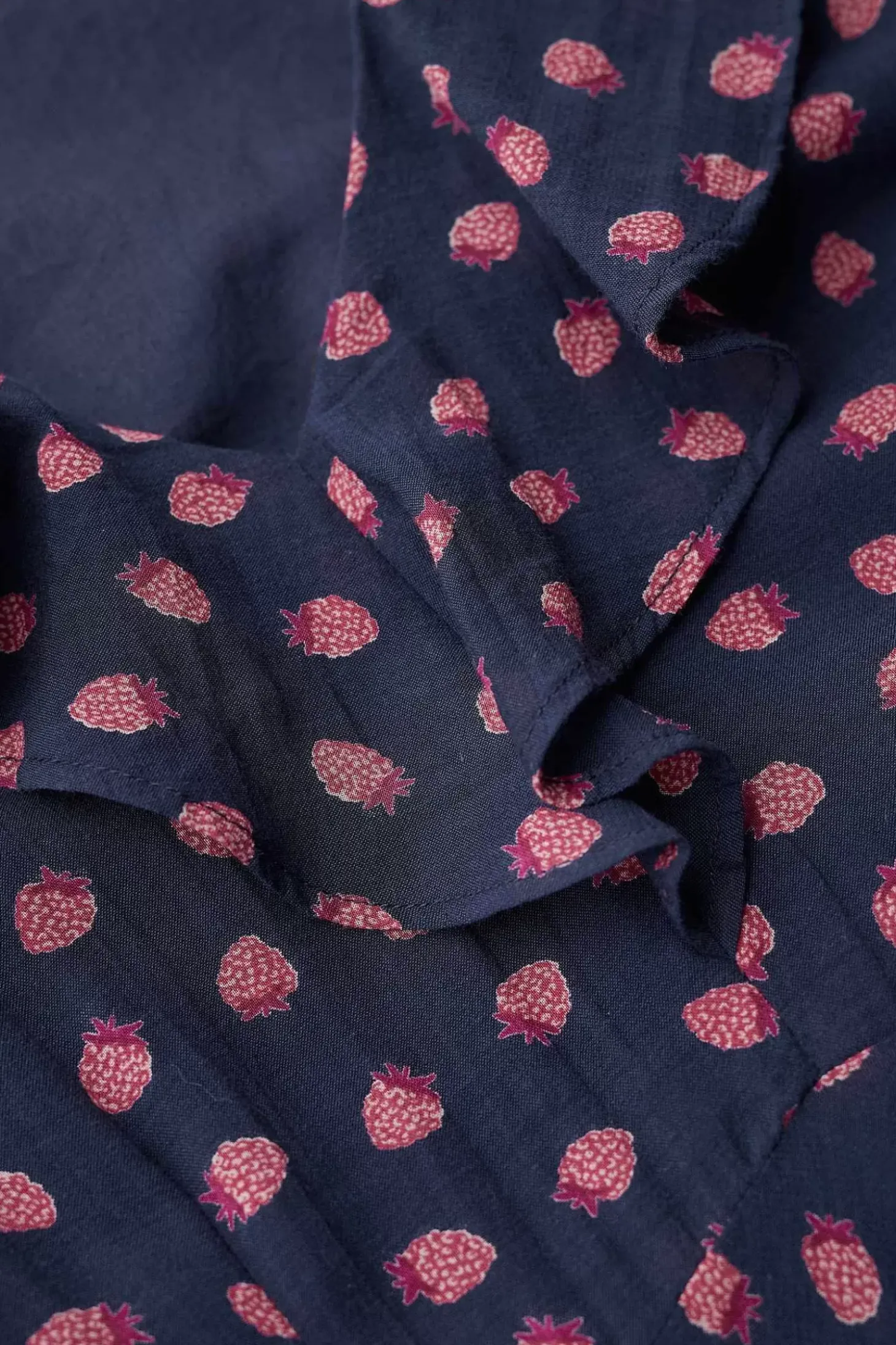 Furled Flower V-Neck Dress