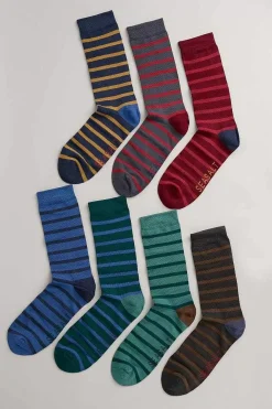 Gift Box Of 7 Men's Sailor Socks