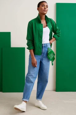 Honeydew Barrel Leg Jeans