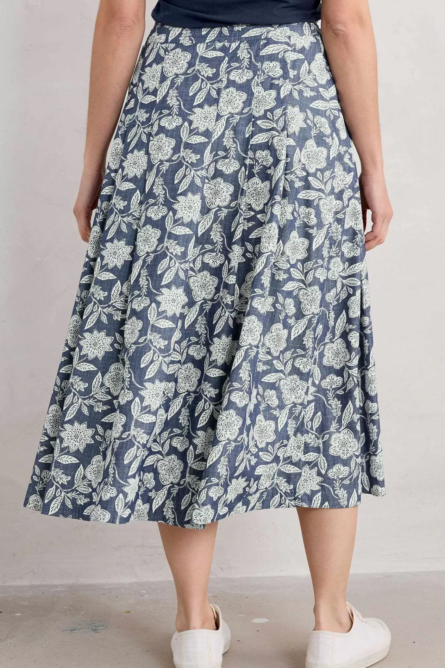 Jamboree Chambray Midi Skirt