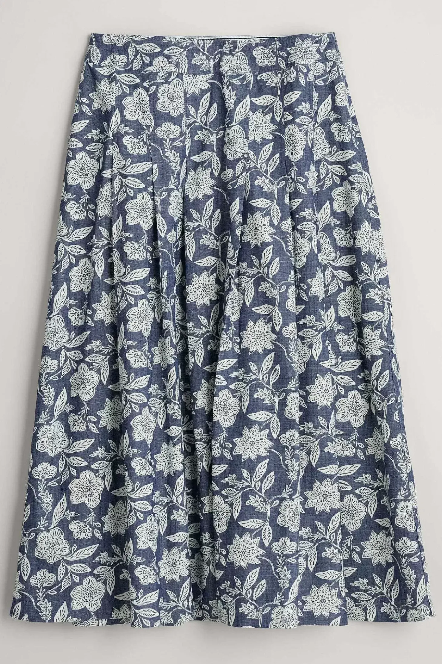Jamboree Chambray Midi Skirt