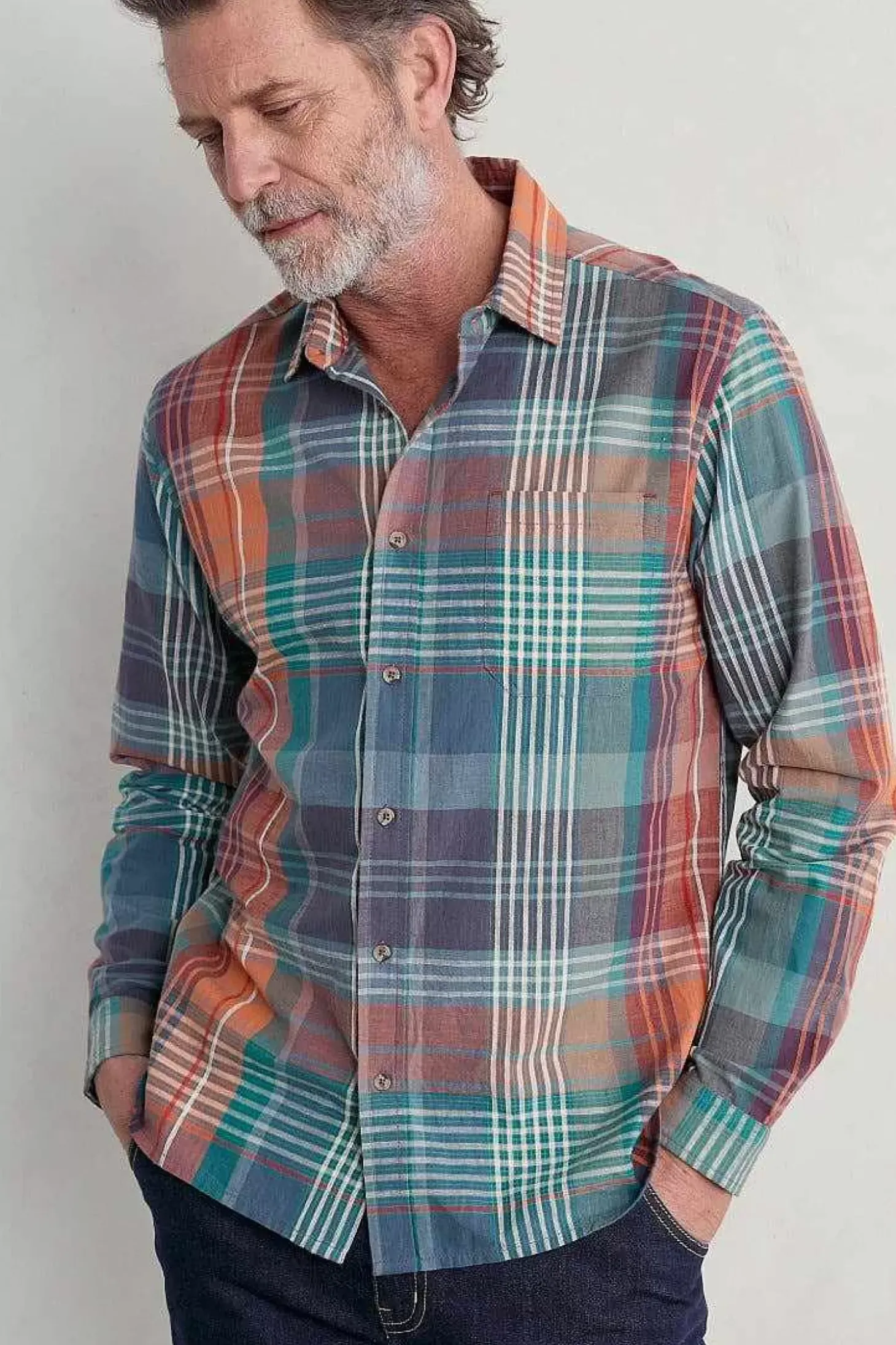 Men's Banyan Checked Cotton Shirt