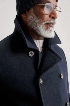 Men's Channel Wool Blend Coat