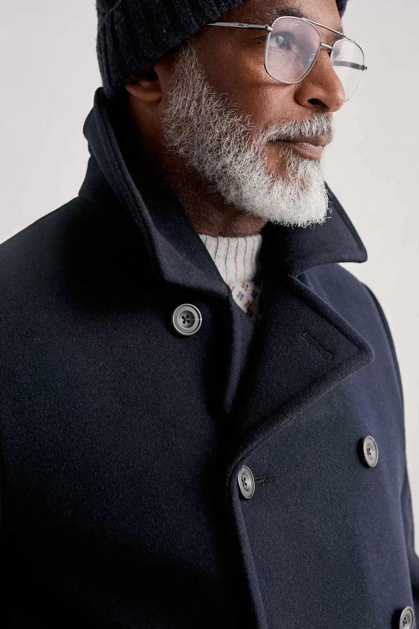 Men's Channel Wool Blend Coat