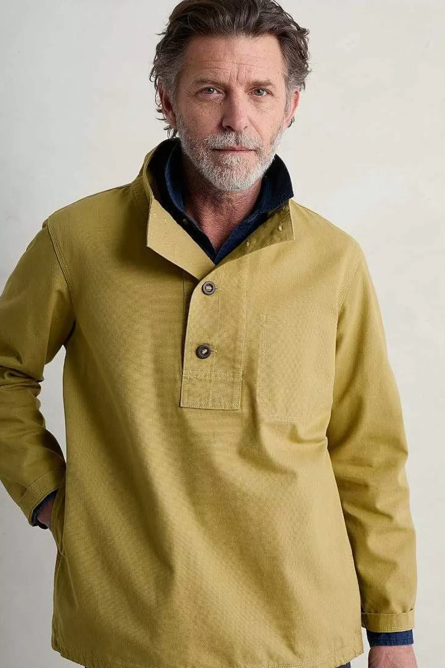 Men's Clay Stone Organic Cotton Pullover Smock