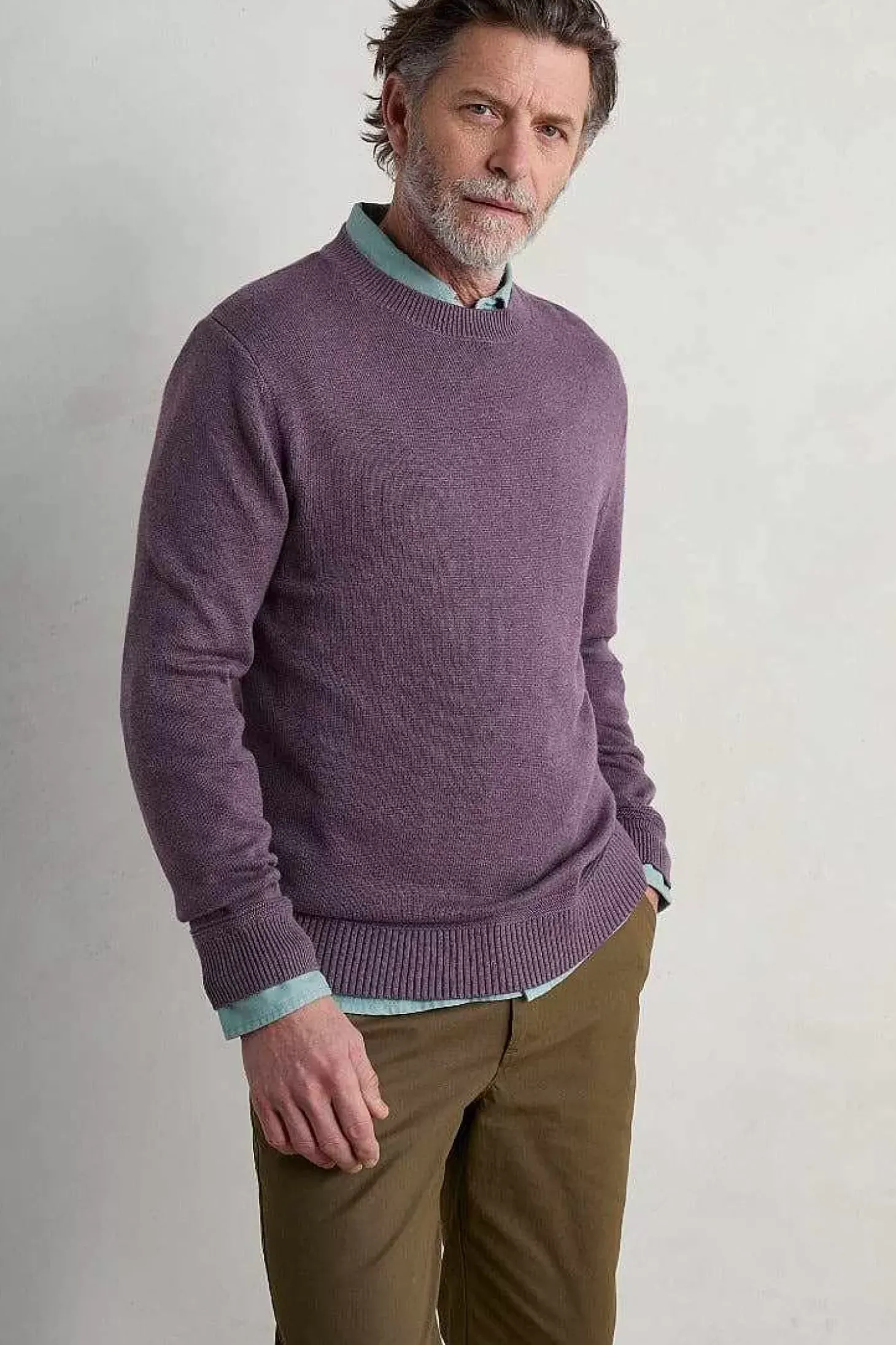 Men's Moorstone Knitted Organic Cotton Jumper