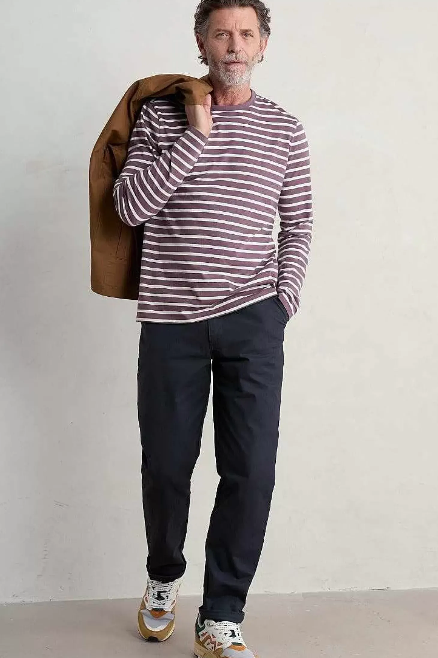 Men's Sailor Shirt With Crew Neck (Gots)