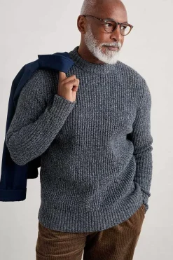 Men's Wheelwright Ribbed Lambswool Blend Jumper