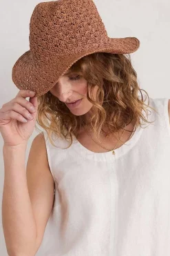 Ocean Sky Paper Crochet Hat