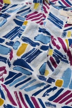 Op Art Organic Cotton Tunic Top