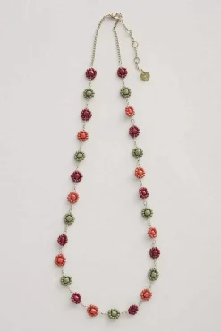 Polyantha Floral Bead Necklace