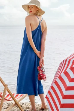 River Fowey Sleeveless Linen Dress