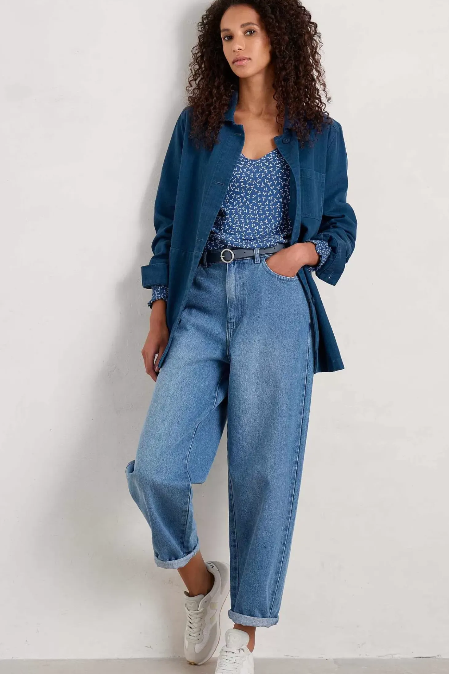 Rosehip Jersey V-Neck Top