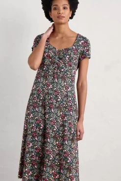 Secret Cove Empire Line Midi Dress