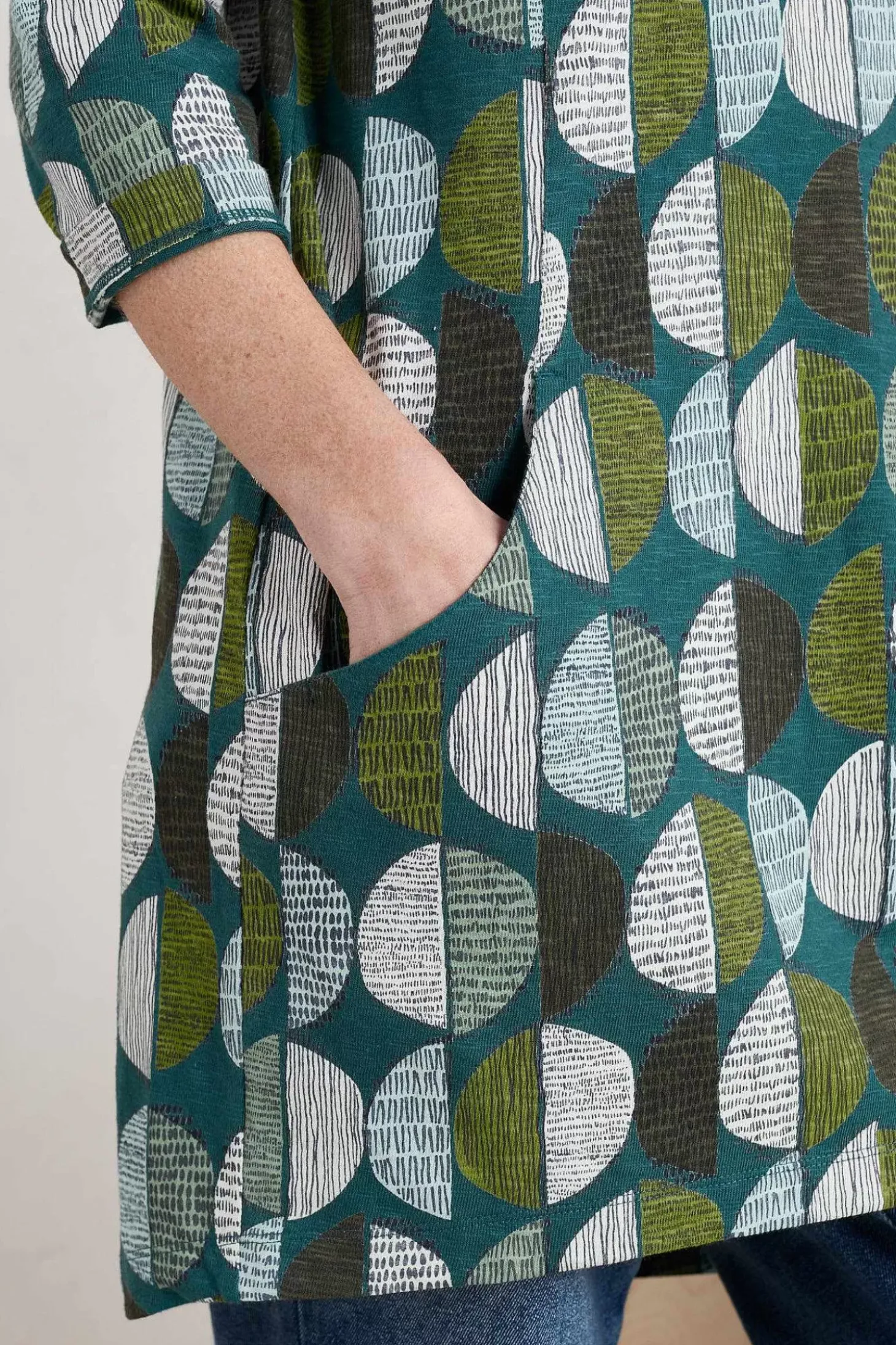 Shore Foraging Printed Tunic (Gots)