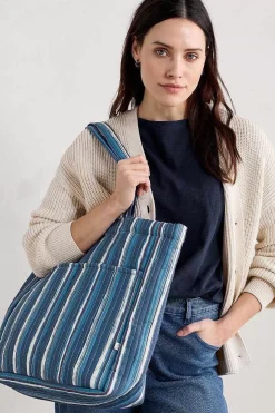 Singing Water Quilted Tote Bag
