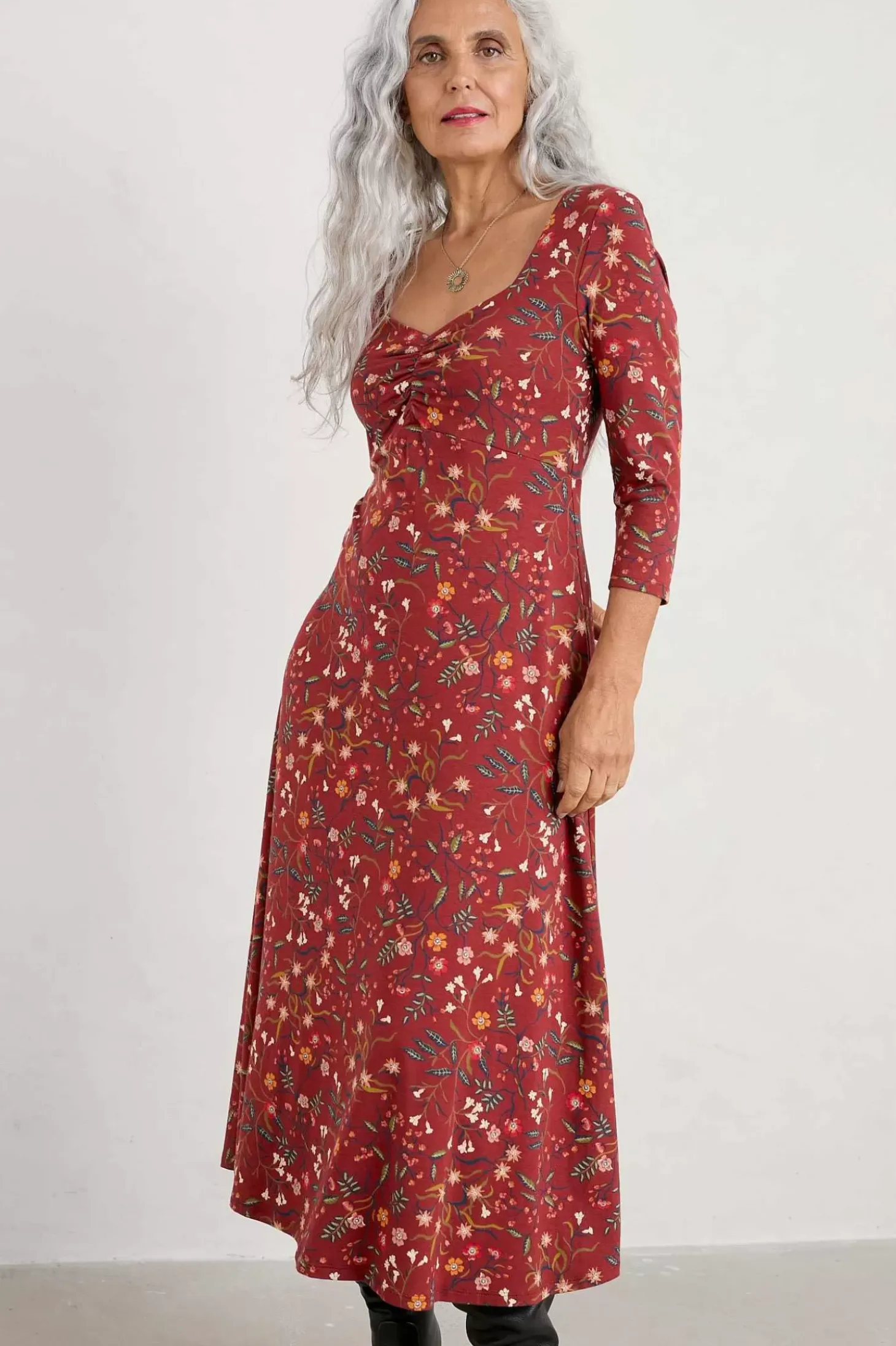 St Martin Jersey Midi Dress