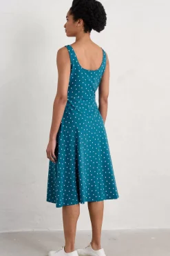 Sun Gleam Jersey Midi Dress