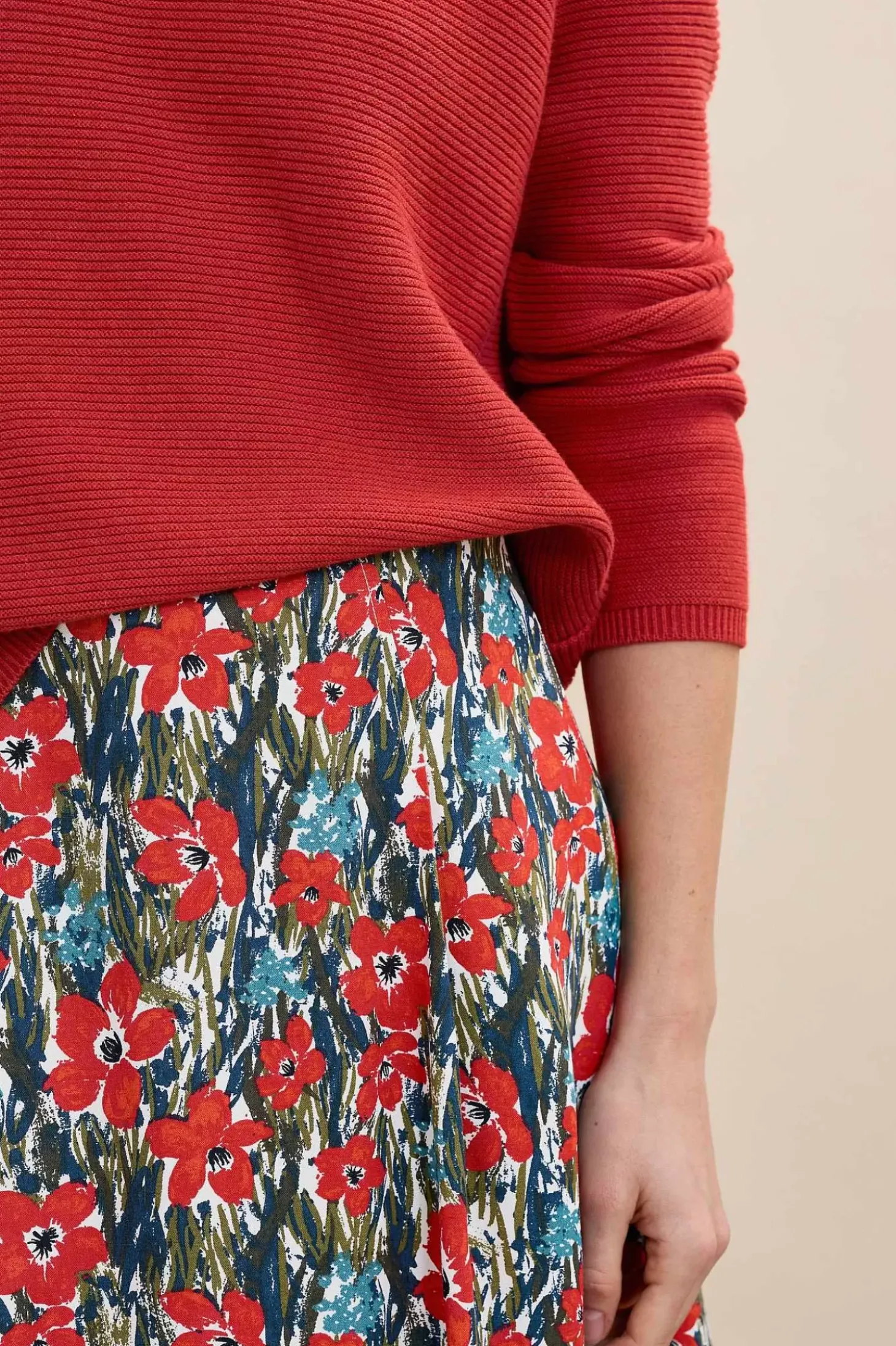 Swallow Hill Printed A-Line Skirt