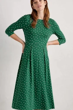 Wild Bouquet 3/4 Sleeve Midi Dress